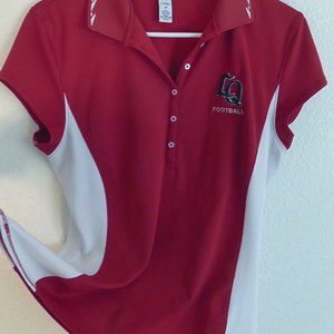 Women's Football Athletic Shirt, Red/White